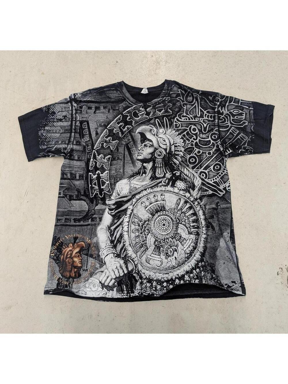 Aztec Warrior Puerto Vallarta Mexico All over print t-shirt